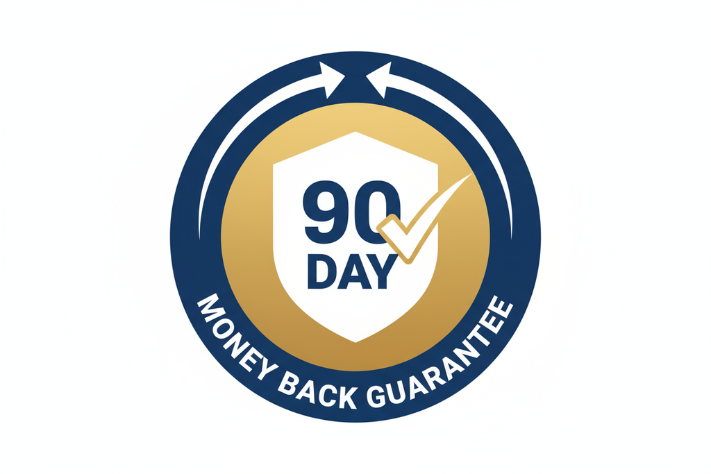 90 day money back gaurantee icon