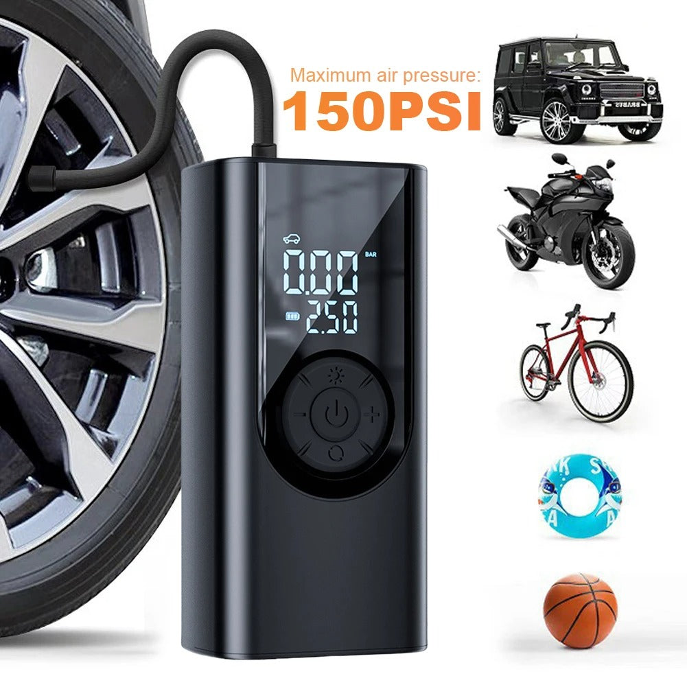 Electric Tire Inflator – Portable Car Inflator Pump